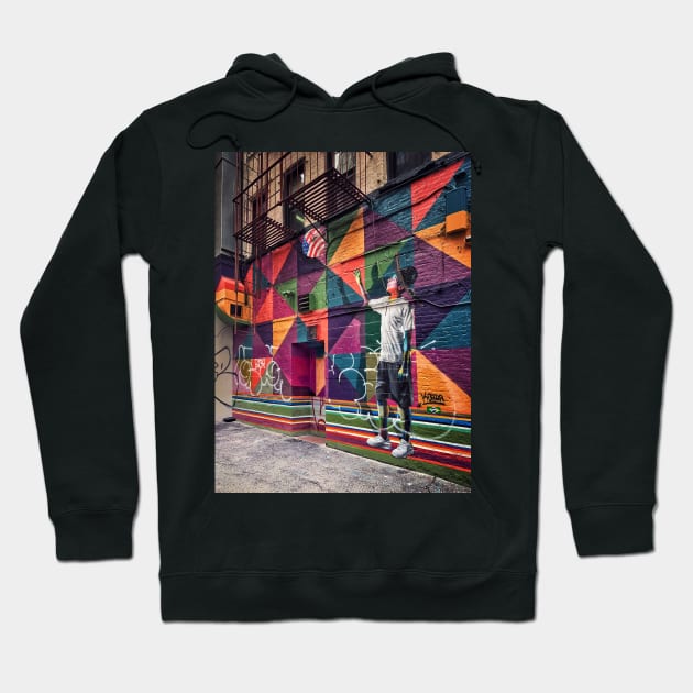 Street Art in Soho, New York City Hoodie by eleonoraingrid